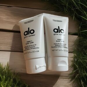 X2 Alo Glow System Mega-C Body Wash 1.6 Oz 50 mL Each Travel Sz Amla Aloe Clean